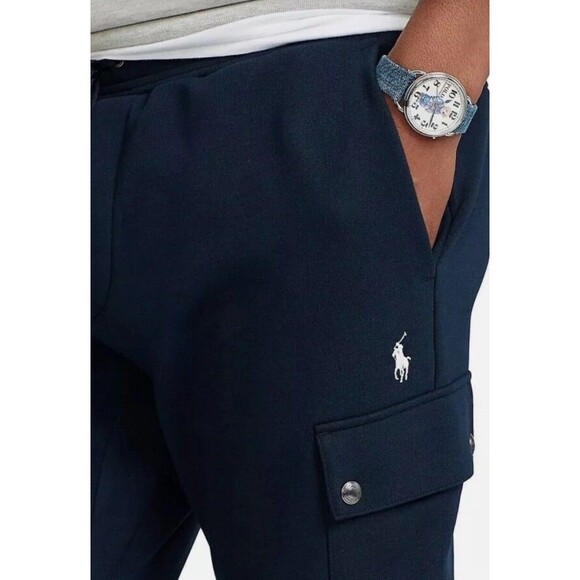 Polo Ralph Laure Mens size L Cargo Double knit Jogger Aivator Blue NWT - Picture 11 of 11
